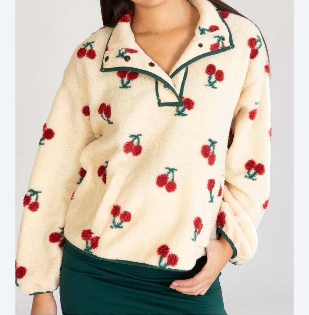 Cherry Pattern Fleece Pullover – Ragstock - Picture 7 of 8